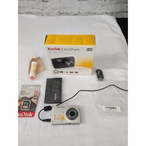 Kodak EasyShare M1093 IS Camera Bundle Box SD Card Tested Working